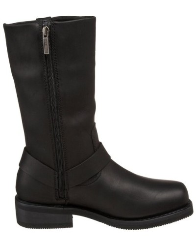 Bottes Harley Davidson Hustin en Cuir Noir (Ref : D95353) Botte Moto Homme