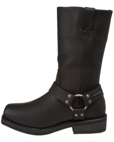Bottes Harley Davidson Hustin en Cuir Noir (Ref : D95353) Botte Moto Homme