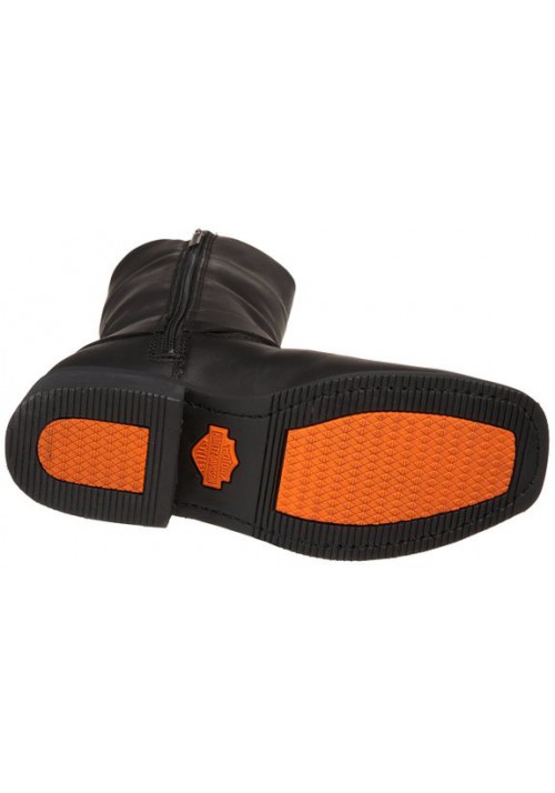 Bottes Harley Davidson Hustin en Cuir Noir (Ref : D95353) Botte Moto Homme