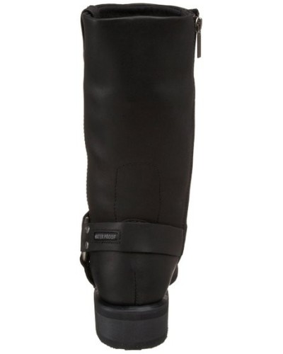 Bottes Harley Davidson Hustin en Cuir Noir (Ref : D95353) Botte Moto Homme