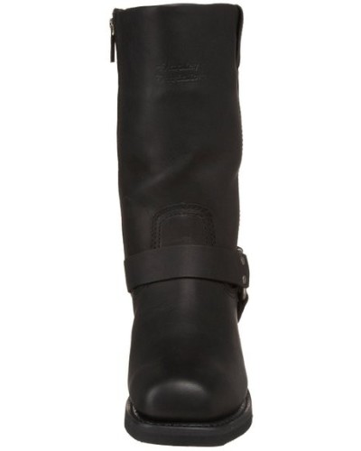 Bottes Harley Davidson Hustin en Cuir Noir (Ref : D95353) Botte Moto Homme