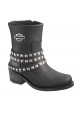 Bottes Harley Davidson Kellyn en Cuir Noir (Ref : D87029) Botte Moto Femme