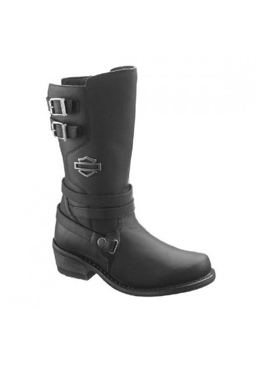 Bottes Harley Davidson Kayleigh en Cuir Noir (Ref : D87023) Botte Moto Femme