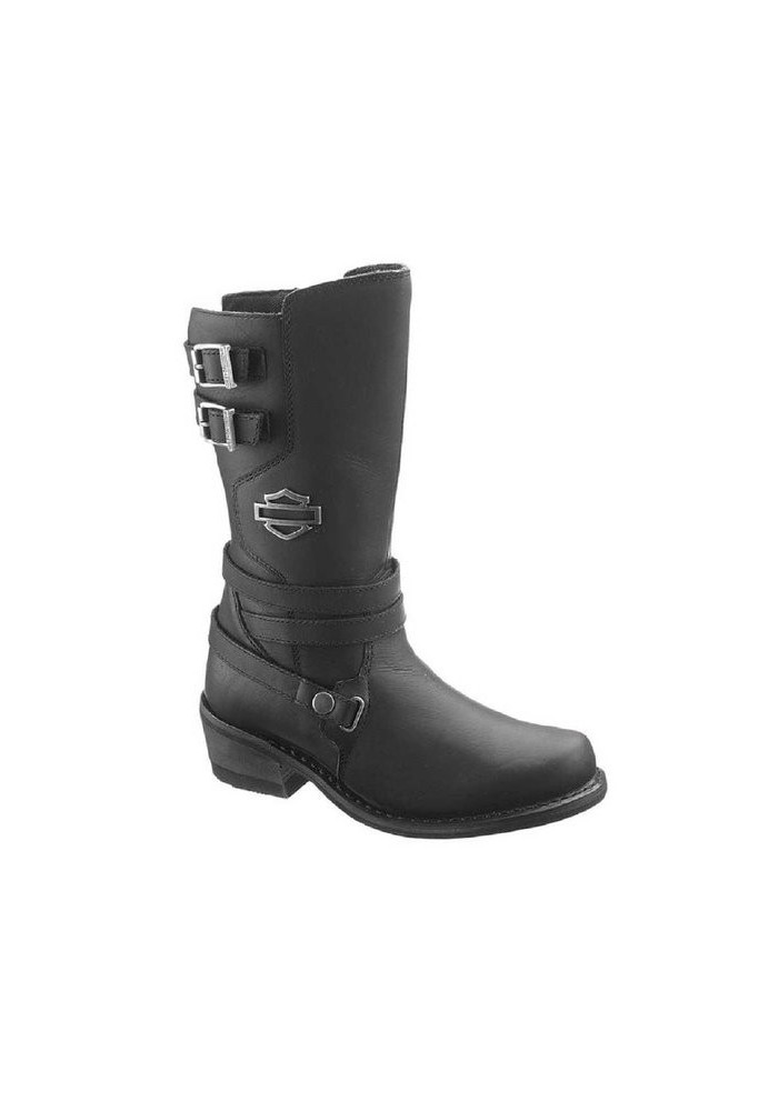 Bottes Harley Davidson Kayleigh en Cuir Noir (Ref : D87023) Botte Moto Femme