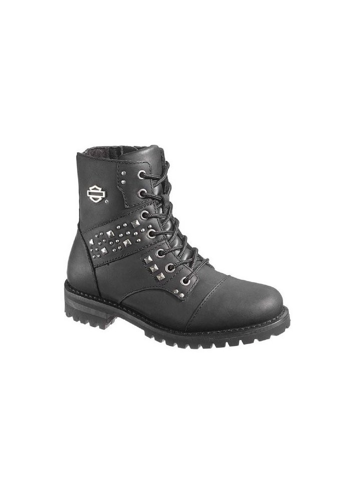 Bottes Harley Davidson Ashana en Cuir Noir (Ref : D87026) Botte Moto Femme