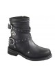 Bottes Harley Davidson Chryse en Cuir Noir (Ref : D87011) Botte Moto Femme