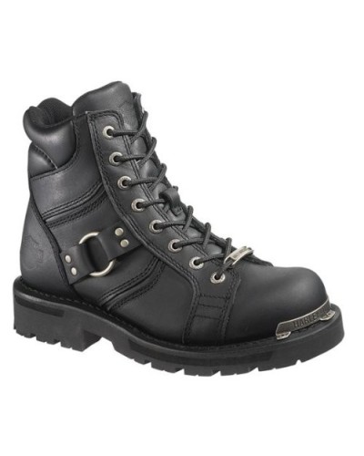 Bottes Harley Davidson Maddy en Cuir Noir (Ref : D84189) Botte Moto Femme