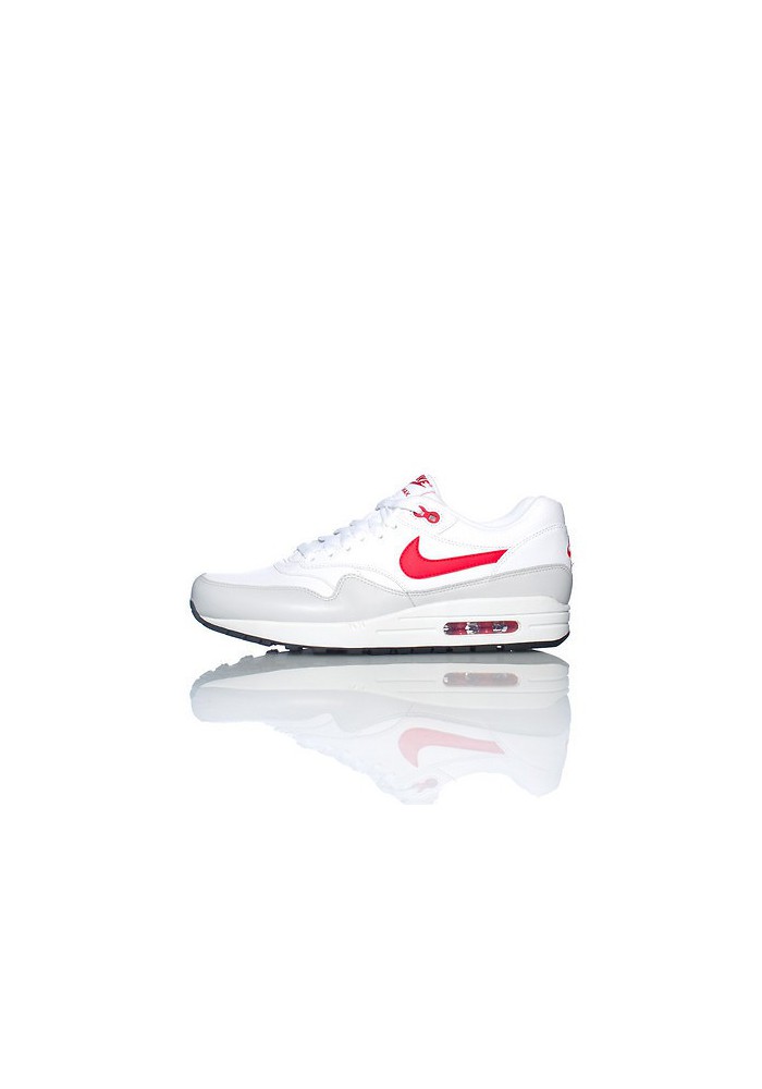 Nike Air Max 1 Cuir Blanc (Ref : 654466-102) Basket Hommes Running Baskets Nike Air Max 1 Cuir Blanc (Ref : 654466-102) Hommes Running