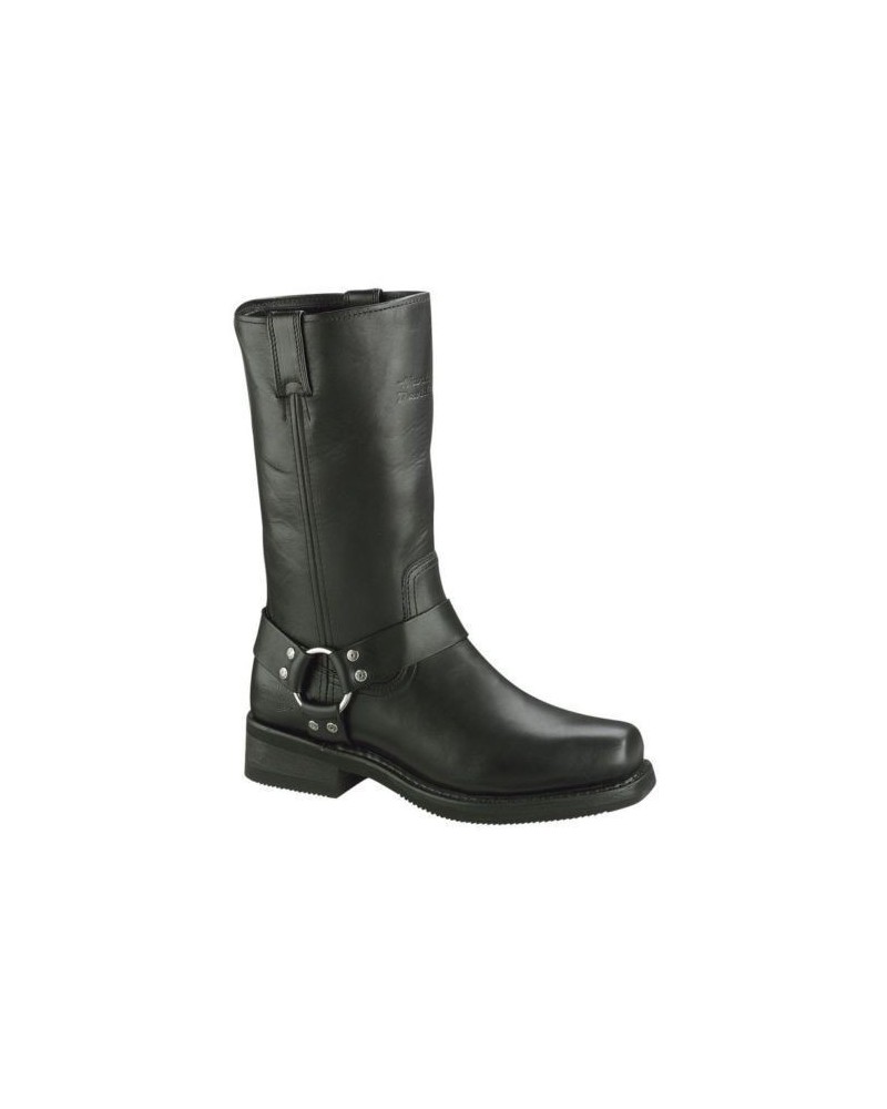 Bottes Harley Davidson Hustin en Cuir Noir (Ref : D95353) Botte Moto Homme