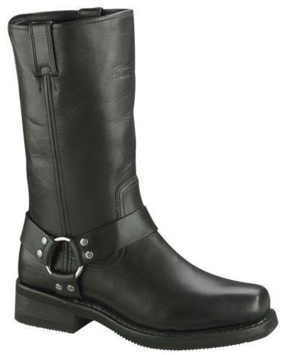Bottes Harley Davidson Hustin en Cuir Noir (Ref : D95353)