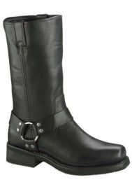 Bottes Harley Davidson Hustin en Cuir Noir (Ref : D95353) Botte Moto Homme