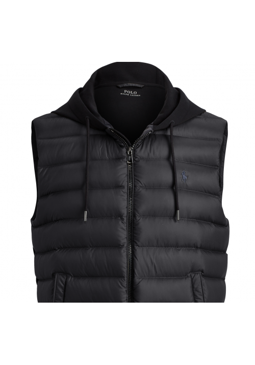 Doudoune ralph Lauren Noir sans manche avec capuche pour homme