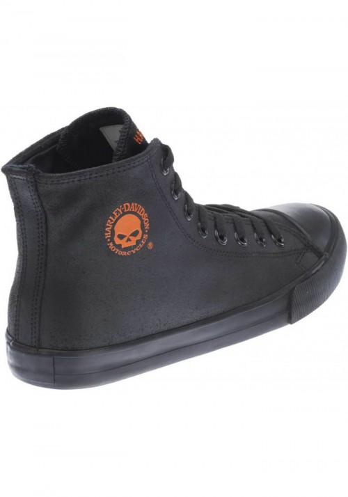 Boots harley davidson Baxter /Orange  en cuir Hi-Cut Sneakers D93343