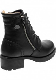 Boots Harley-Davidson  Asher  noir en cuir pour femmes D84250