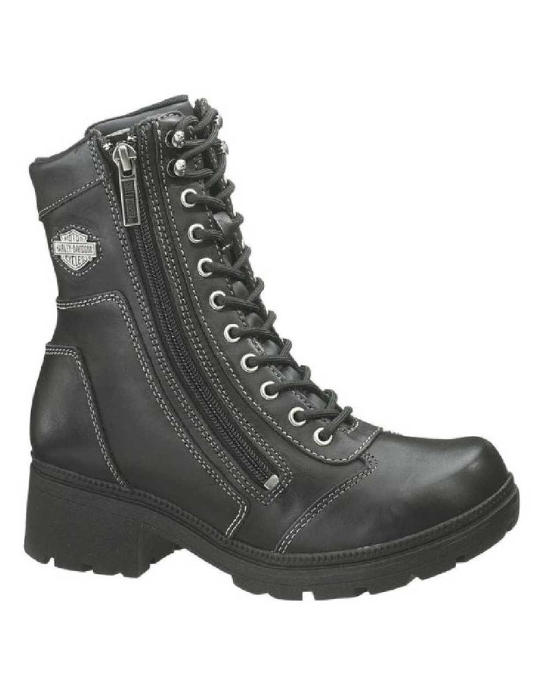 Boots Harley-Davidson  Tessa  Lace-Up Side Zip Motorcycle pour femmes D85262