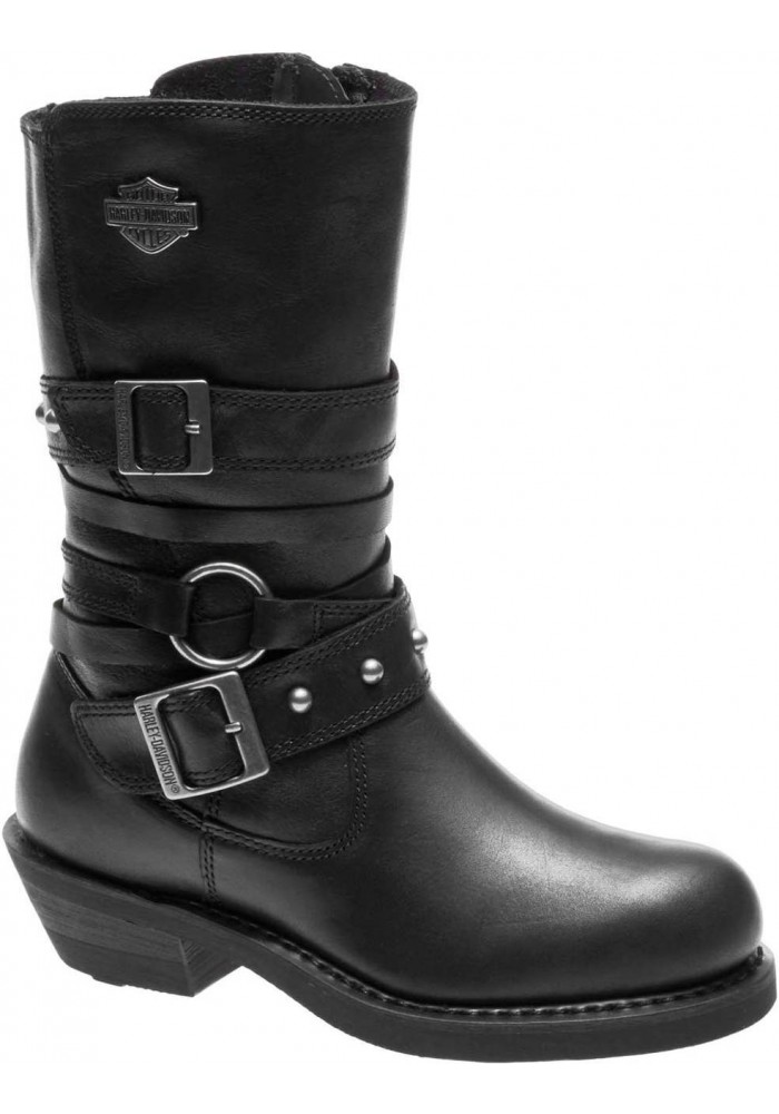 Boots Harley-Davidson Ardwick noir en cuir pour femmes D84103