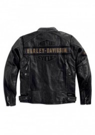 Blouson Harley-Davidson Hommes Passing Link Triple Vent en cuir 98074-14VM