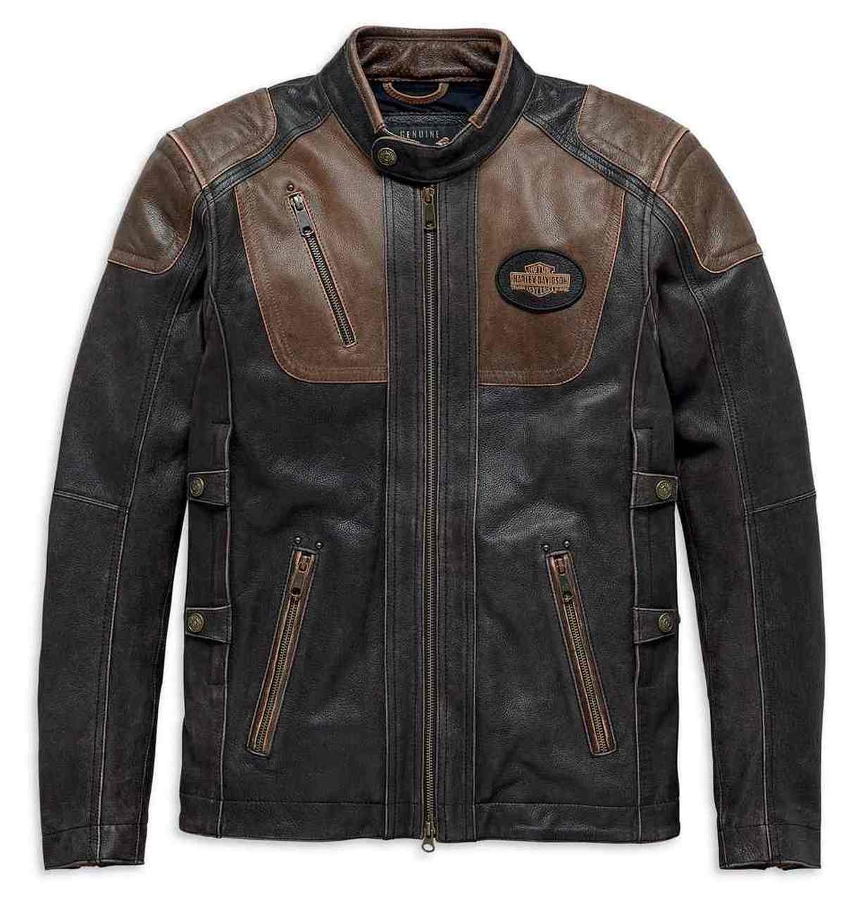 Blouson HarleyDavidson Hommes Triple Vent System Trostel en cuir 9805319VM Blouson HarleyDavidson Hommes Triple Vent System Trostel en cuir 9805319VM