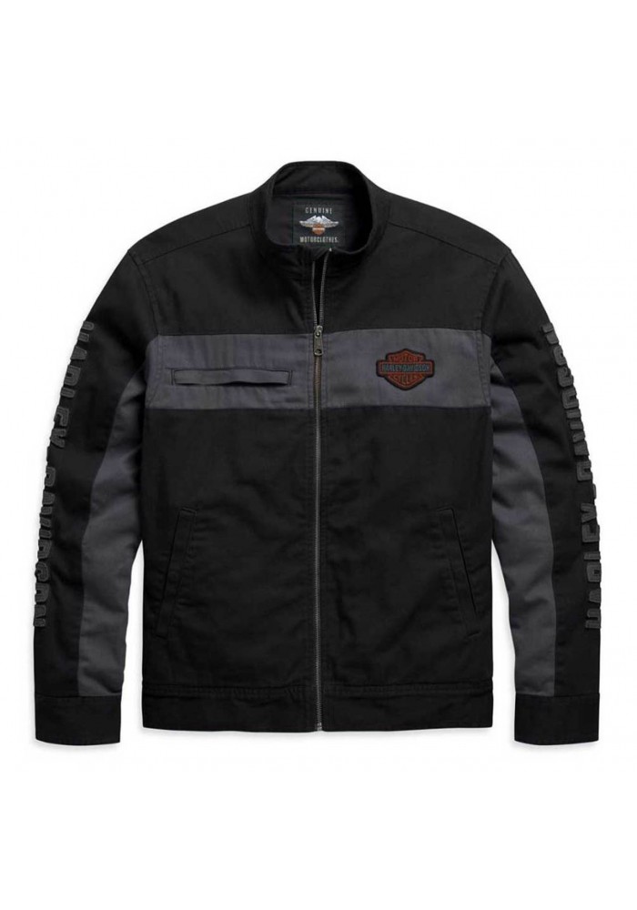 Blouson Harley-Davidson Hommes Copperblock Canvas Casual - Noir 98406-20VM