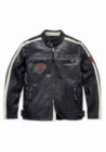 Blouson Harley-Davidson Hommes Command Mid-Weight en cuir Noir 98007-18VM