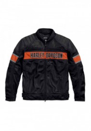 Blouson Harley-Davidson Hommes Trenton Colorblocked Mesh Riding Noir 98111-16VM