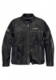 Blouson Harley-Davidson Hommes Screamin' Eagle en cuir Noir 98028-18VM