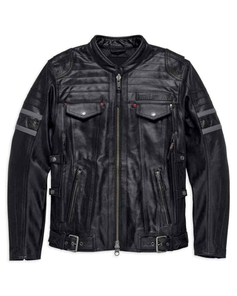 Blouson Harley-Davidson Hommes Triple Vent System Wick Twister en cuir  98023-18VM