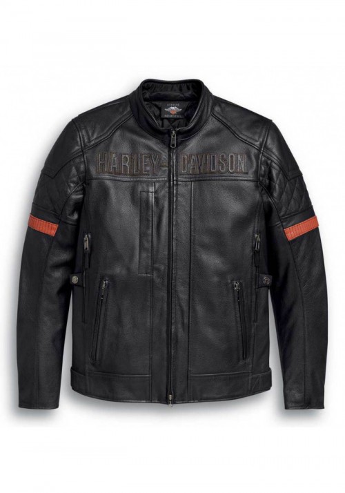Blouson Harley-Davidson Hommes Vanocker Waterproof Triple Vent en cuir  98000-20VM