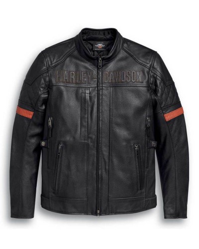 Blouson Harley-Davidson Hommes Vanocker Waterproof Triple Vent en cuir  98000-20VM