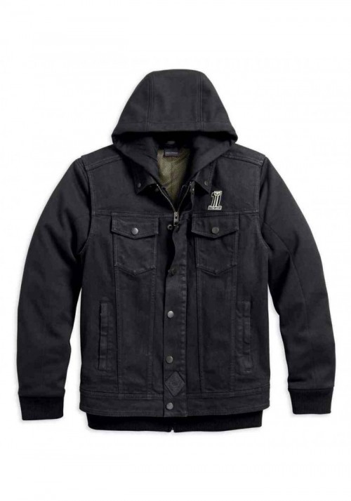 Blouson Harley-Davidson Hommes 3-in-1 Noir Label Denim Riding  98175-17VM