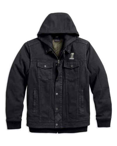 Blouson Harley-Davidson Hommes 3-in-1 Noir Label Denim Riding  98175-17VM
