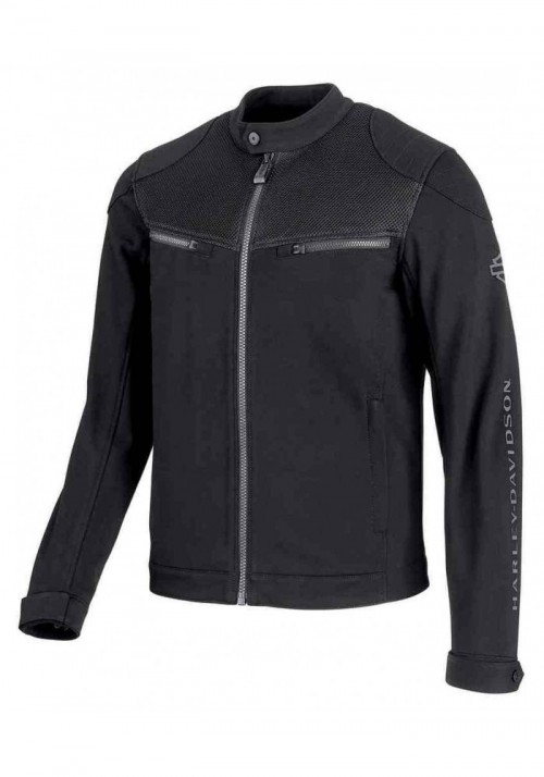 Blouson Harley-Davidson Hommes 3D Mesh Accent Casual Slim Fit  Noir 98419-19VM