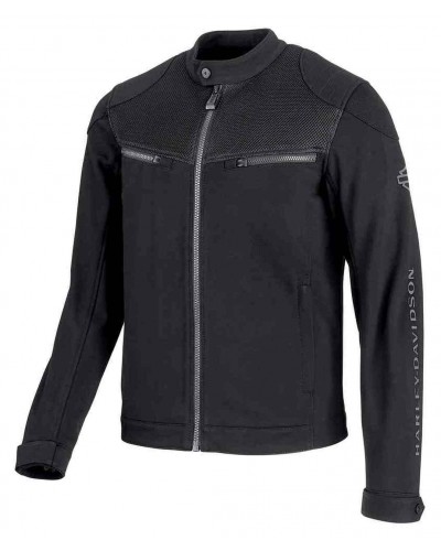 Blouson Harley-Davidson Hommes 3D Mesh Accent Casual Slim Fit  Noir 98419-19VM