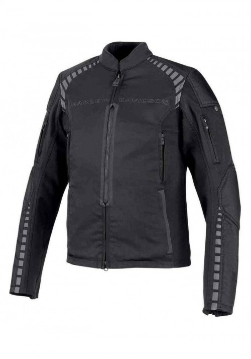 Blouson Harley-Davidson Hommes Geyser Stretch Slim Fit Riding  Noir 98391-19VM
