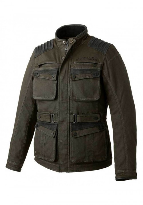 Blouson Harley-Davidson Hommes Trego Stretch Slim Fit Riding  Green 98289-19VM