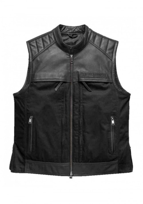 Blouson Harley-Davidson Hommes Synthesis Pocket System en cuir/Textile Vest 98120-17VM