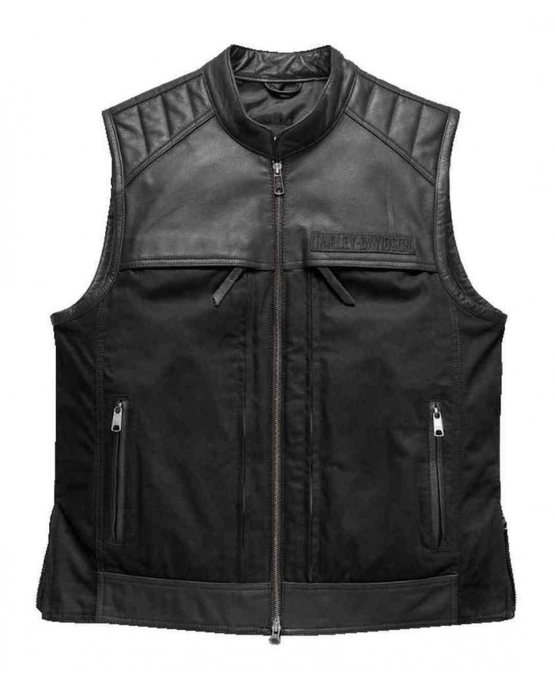 Blouson Harley-Davidson Hommes Synthesis Pocket System en cuir/Textile Vest 98120-17VM