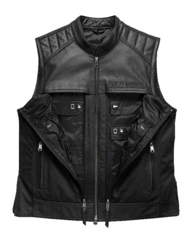 Blouson Harley-Davidson Hommes Synthesis Pocket System en cuir/Textile Vest 98120-17VM