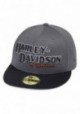 Casquette Harley Davidson Homme Iron Block 59FIFTY Baseball Cap Gray & Black 99470-19VM
