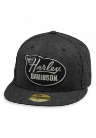 Casquette Harley Davidson Homme Winged Harley 59FIFTY Baseball Cap Gray 99457-19VM