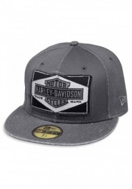 Casquette Harley Davidson Homme Raw Edge Patch 59FIFTY Baseball Cap  Gray 99437-18VM