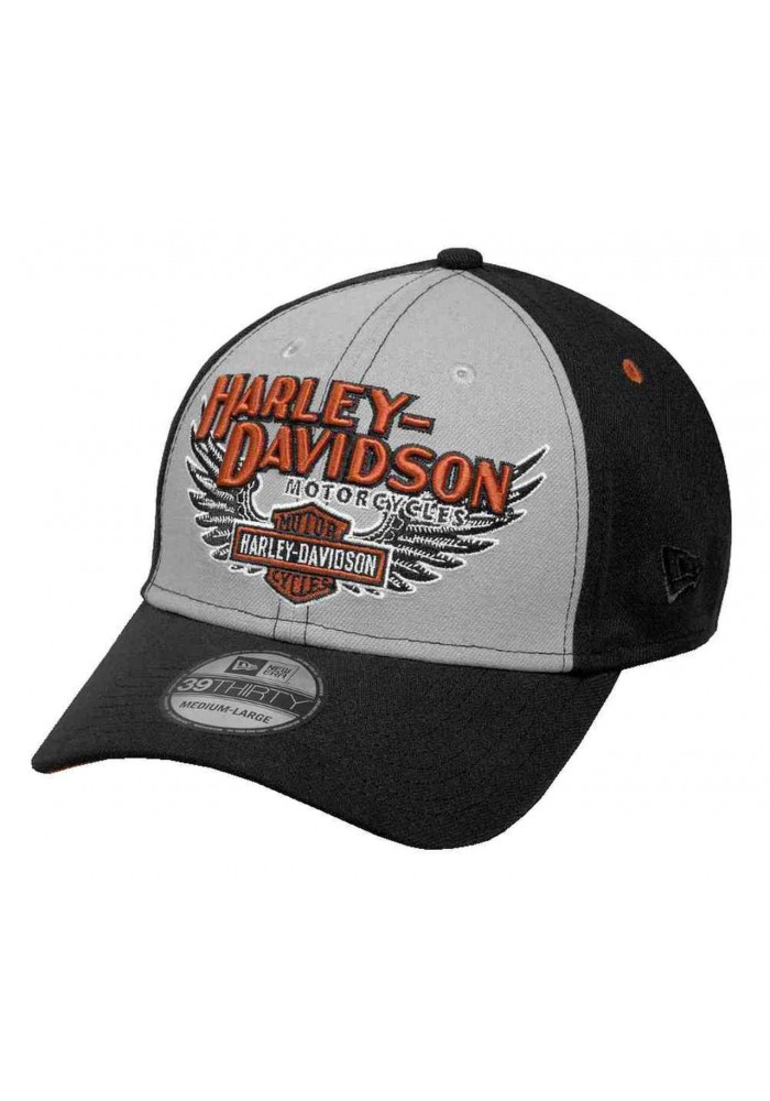 Casquette Harley Davidson Homme Eagle Wings 39THIRTY Baseball Cap Black 99459-17VM