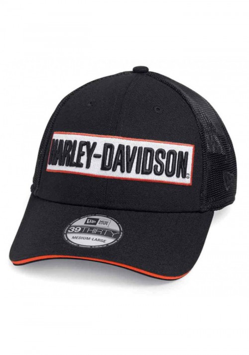 Casquette Harley Davidson Homme Embroidered 39THIRTY Trucker Cap  Black 99471-19VM
