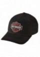 Casquette Harley Davidson Homme Contrast Stitch Logo Stretch Cap Hat Black. 99419-16VM