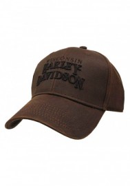 Casquette Harley Davidson Regal Brown Stone Washed Baseball Cap Motorcycle Hat BC111439