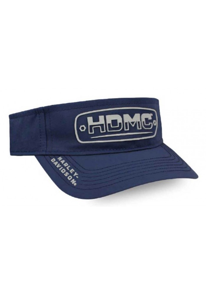 Casquette Harley Davidson Homme Silicone Lineation Plastic Snap Visor - Navy Blue VIS34031