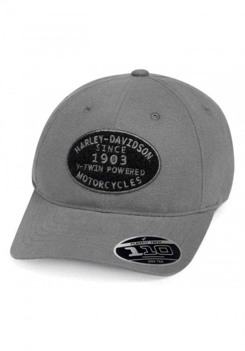 Casquette Harley Davidson Homme V-Twin Powered Adjustable Baseball Cap  Gray 99461-19VM