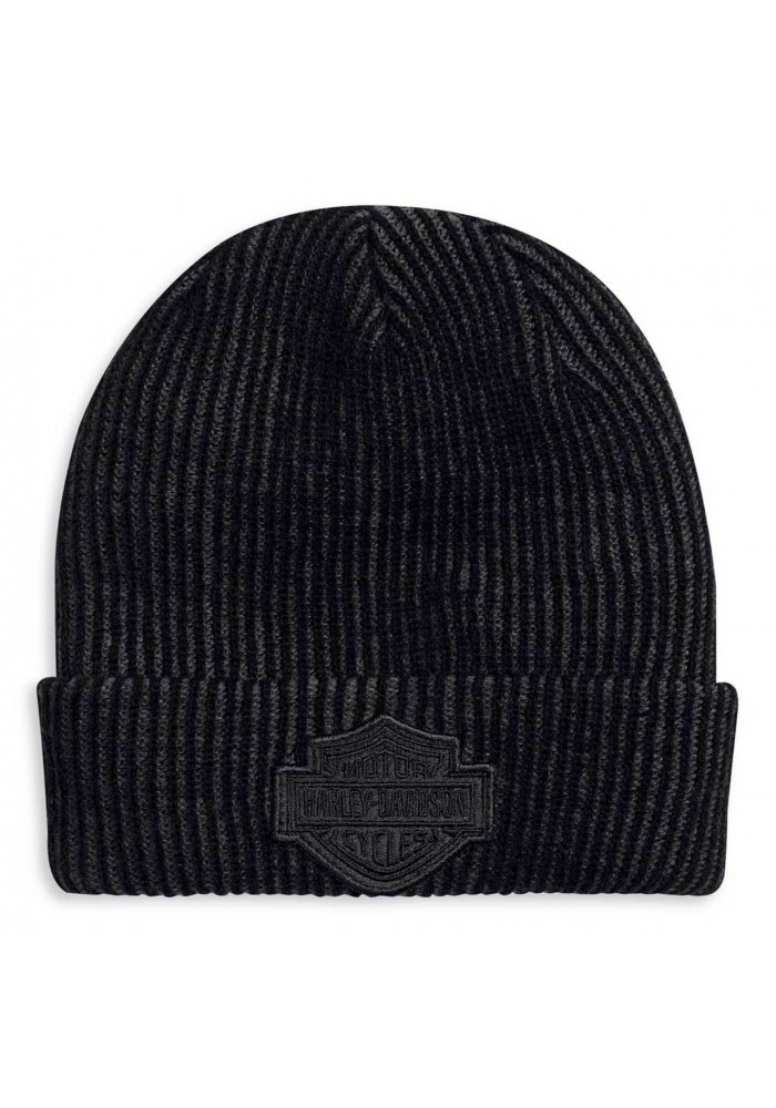 Casquette Harley Davidson Homme Cuffed Contrast B&S Knit Beanie Cap - Black 97618-20VM