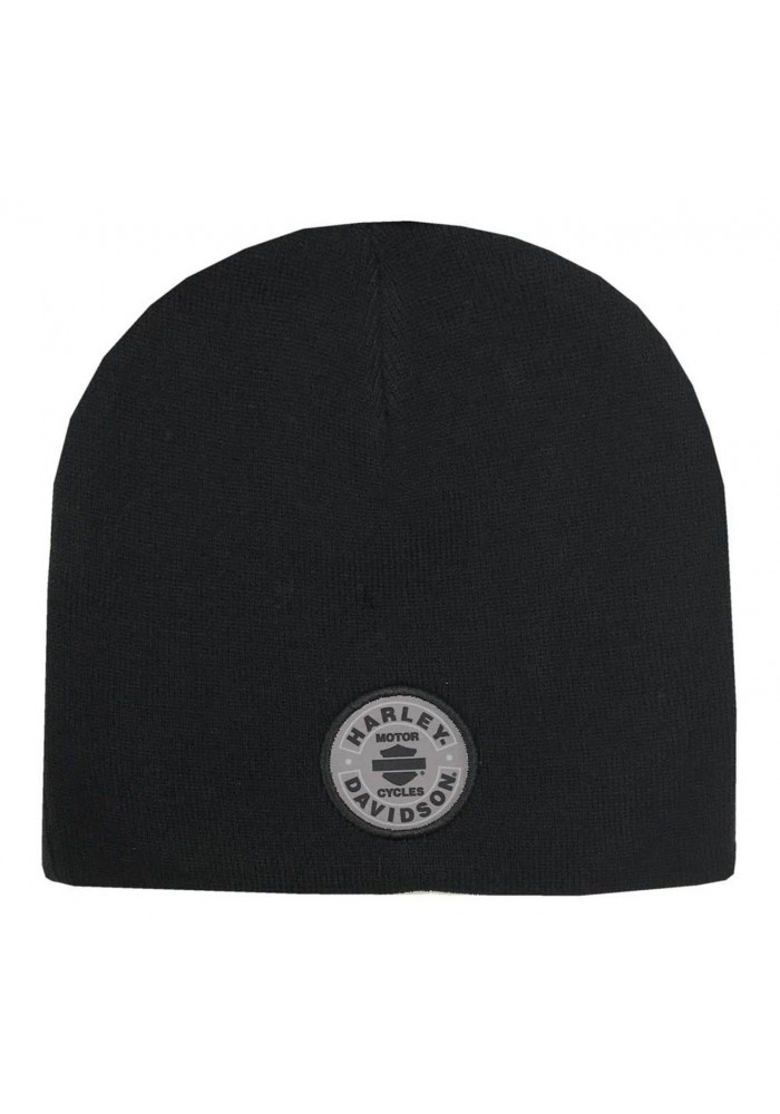 Casquette Harley Davidson Homme Blank B&S Rockers Knit Beanie Cap Black & Gray KNCUS29780