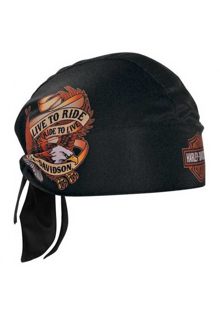 Casquette Harley Davidson Live To Ride Eagle Head Wrap Black HW00930